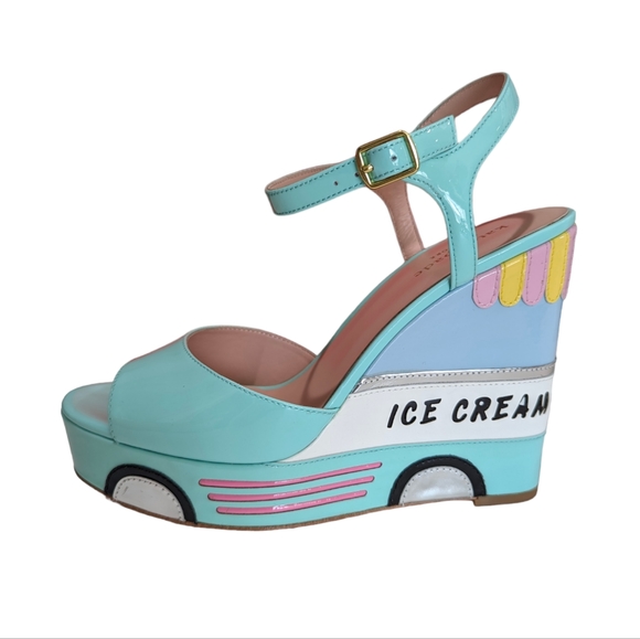 kate spade Shoes - Kate Spade Dotty Ice Cream wedges